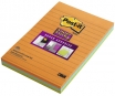LĪMLAPIŅAS POST-IT SUPER STICKY 101x152mm LĪNIJU, KRĀSAINAS 3GAB