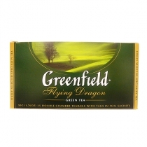 ZAĻĀ TĒJA GREENFIELD FLYING DRAGON, MAISIŅOS FOLIJA APLOKSNĒS (003585) JN