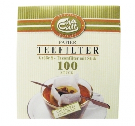 PAPĪRA TĒJAS FILTRI CHA CULT SIZE S, AR KOCIŅU (157368)