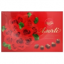 TUMŠĀS ŠOKOLĀDES KONFEKTES LAIMA ROZES, KĀRBĀ (814743) JN