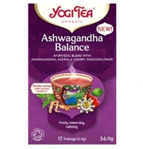 ZĀĻU TĒJA YOGI TEA ASHWAGANDHA BALANCE, MAISIŅOS PAPĪRA APLOKSNĒS (406018) JN