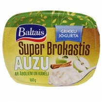 GRIEĶU JOGURTA SUPER BROKASTIS BALTAIS AR AUZĀM, ĀBOLIEM UN KANĒLI (513507) JN