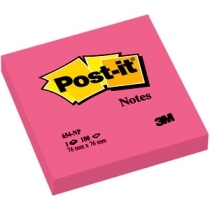 LĪMLAPIŅAS POST-IT 76x76mm 3M NEON, ROZĀ (3M654NP)