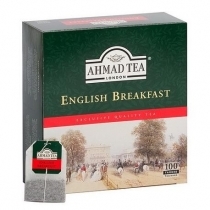 MELNĀ TĒJA AHMAD 100 ENGLISH BREAKFAST, MAISIŅOS BEZ APLOKSNES (006002) JN