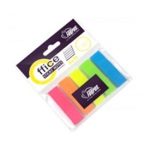 PAŠLĪPOŠIE INDEKSI 12x44mm, 5x25lpp CAURSPĪDĪGI, PLASTIKS (FO42028)