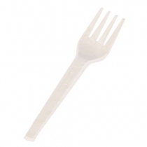 VIENREIZLIETOJAMĀS BIOPLASTMASAS DAKŠAS 16.8cm,/BALTAS
