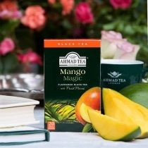 MELNĀ TĒJA AHMAD MANGO MAGIC, MAISIŅOS FOLIJA APLOKSNĒS (006989) JN