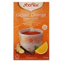 ZĀĻU TĒJA YOGI TEA GINGER ORANGE WITH VANILLA, MAISIŅOS PAPĪRA APLOKSNĒS (401778) JN