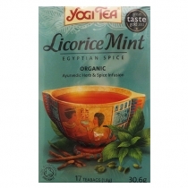 ZĀĻU TĒJA YOGI TEA LICORICE MINT, MAISIŅOS PAPĪRA APLOKSNĒS (400344) JN