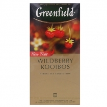 SARKANĀ TĒJA GREENFIELD WILDBERRY ROOIBOS, MAISIŅOS FOLIJA APLOKSNĒS (013904) JN