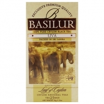 MELNĀ TĒJA BASILUR LEAF OF CEYLON UVA, MAISIŅOS FOLIJA APLOKSNĒS (917248) JN