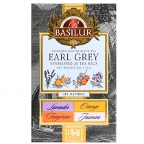 MELNĀ TĒJA BASILUR EARL GREY ASSORTED, MAISIŅOS FOLIJA APLOKSNĒS (944961) JN