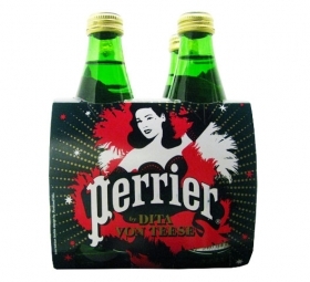 ŪDENS  PERRIER KARBONIZĒTS, STIKLA PUDELĒ (110833) +Depozīta TARA JN