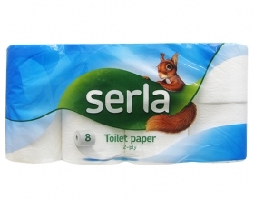 TUALETES PAPĪRS SERLA 2-KĀRTĪGS (558408)
